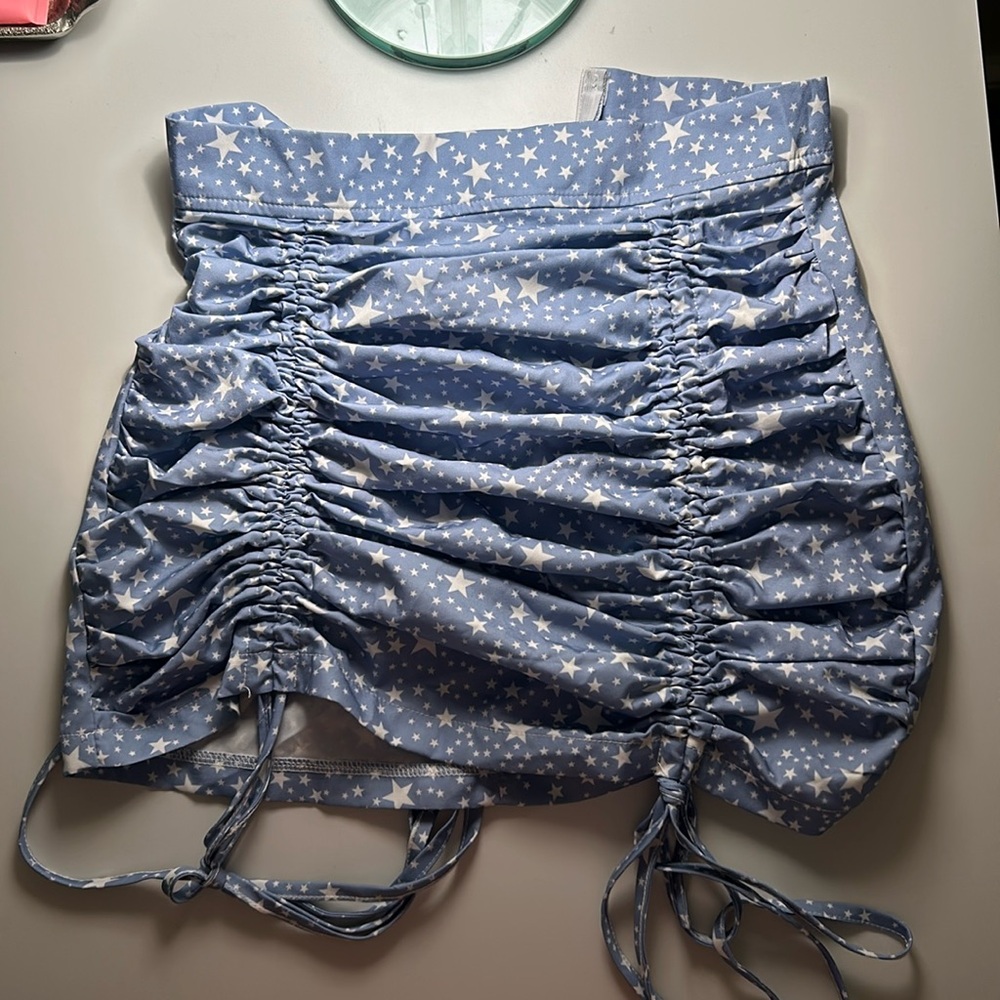 Blue and White Star String Skirt
